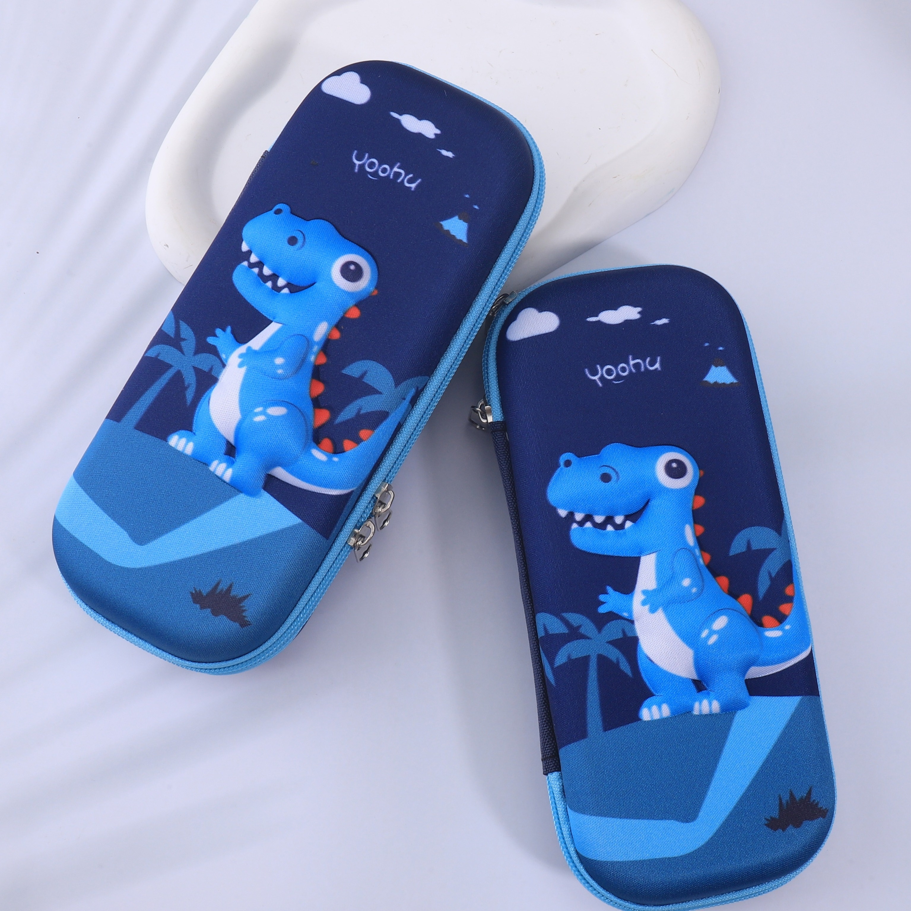 

3d Dinosaur-shaped Pencil Case - Durable Eva, Creative Stationery Organizer For Students