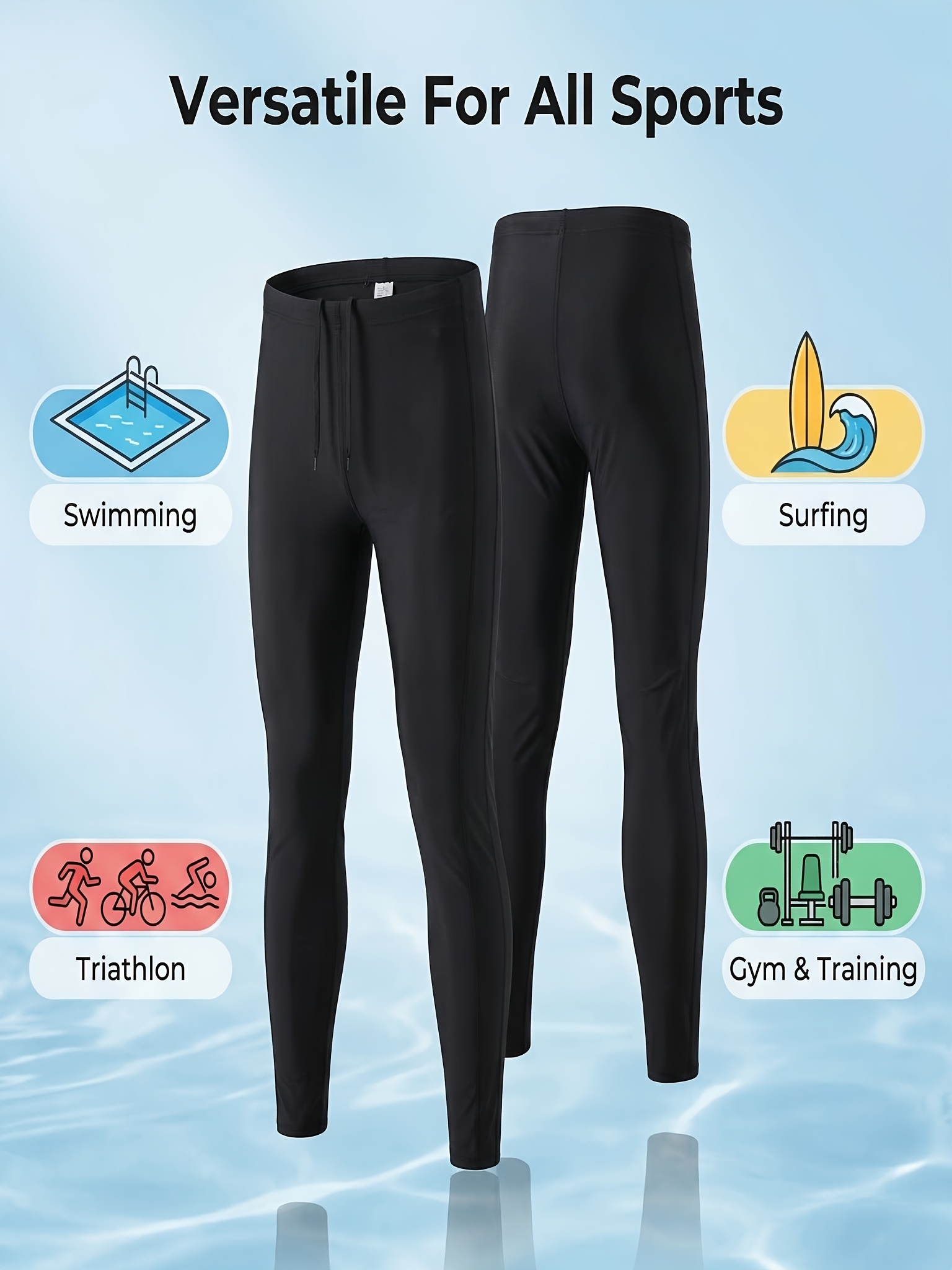 mens 9 point quick dry swimming trunks long snorkeling pants plus size  