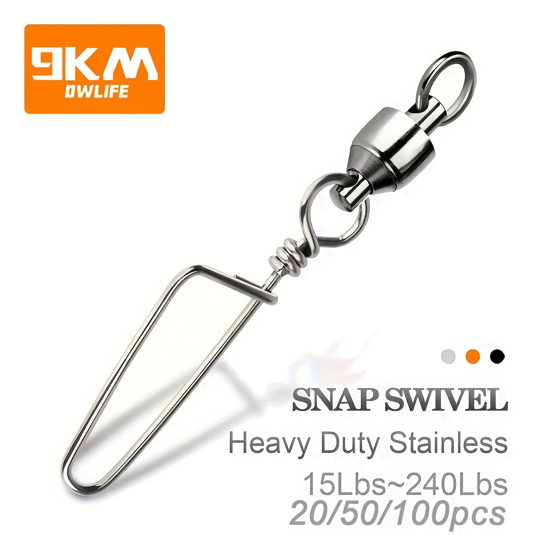 Widealiff Ball Bearing Fishing Swivel With Snap Clip Stainless Steel Connector Type 1 B4f48557 2195 42e1 B059 67544b7f550d.3f58e4684e476c44a86f42cc20491cfc