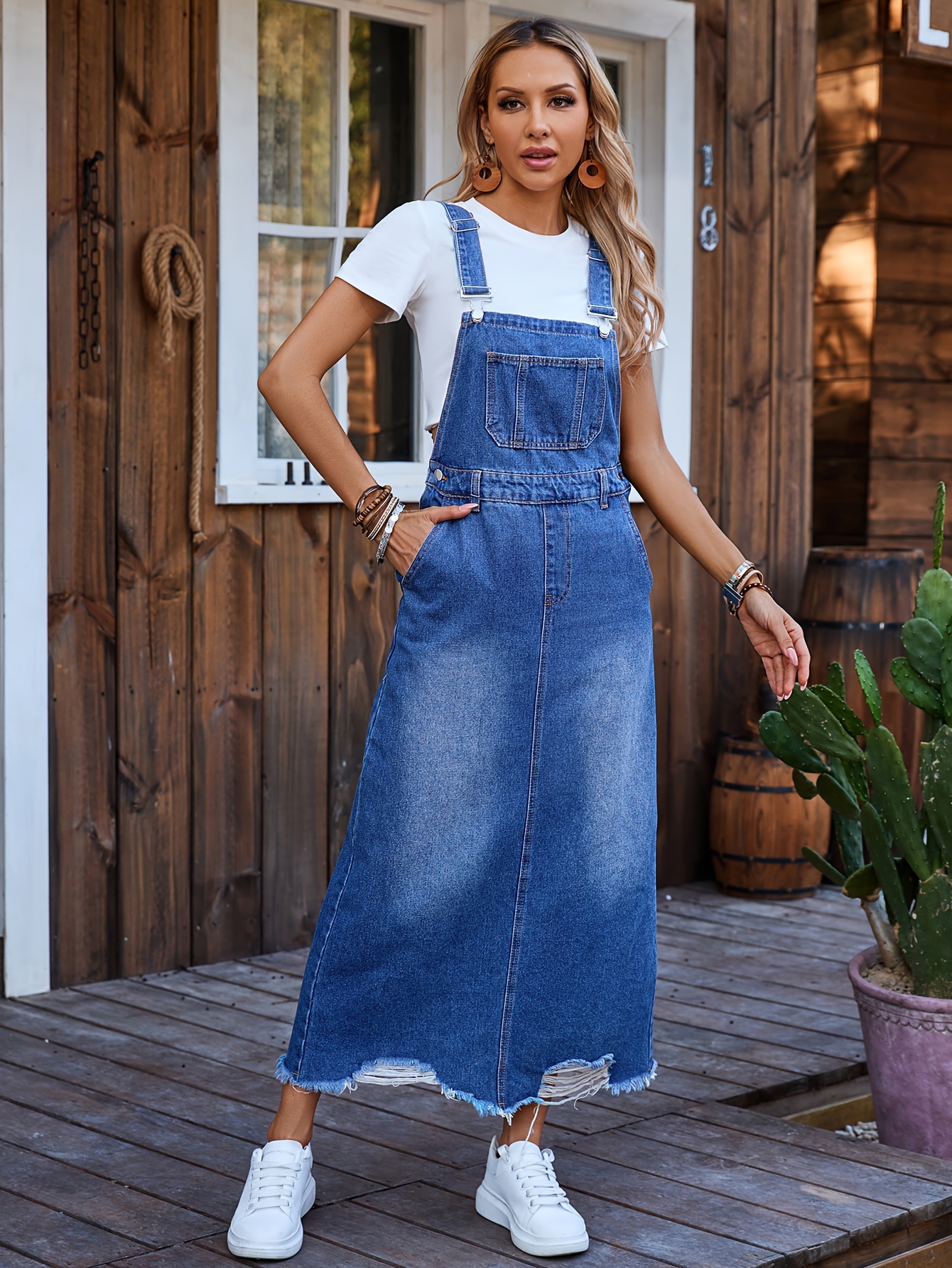 Pichi Vaquero Peto Vaquero Negro Largo Mujer Pichi Vaquero Mujer