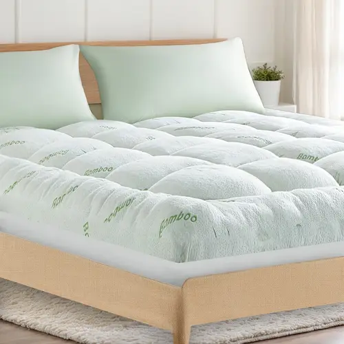 cooling mattress topper extra thick washable soft mattress pad bed mattress topper with 8 21 deep pocket