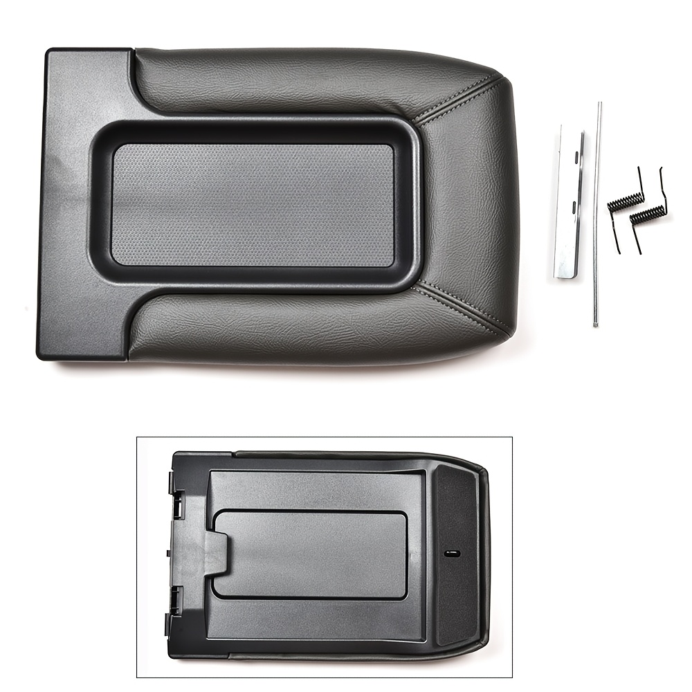 TEMU Replacement Kit For Console Lid Compatible With 2001-2007 For Silverado, Avalanche, , For Sierra, And - Substitutes Oem Numbers 19127364, 19127365, 19127366 (dark Grey)
