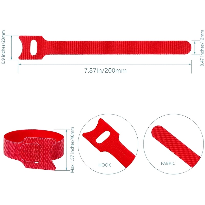 160pcs Reusable Adjustable Cable Ties, 2 Sizes