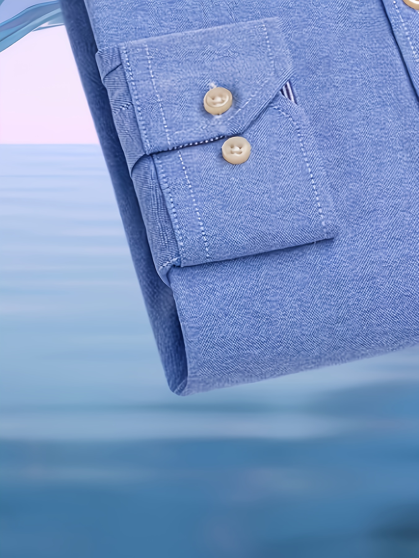 قميص رجالي عصري كاجوال بأكمام طويلة من قماش أكسفورد | مطرز، بأزرار، مناسب للعطلات وعصرية، متوفر بألوان متعددة