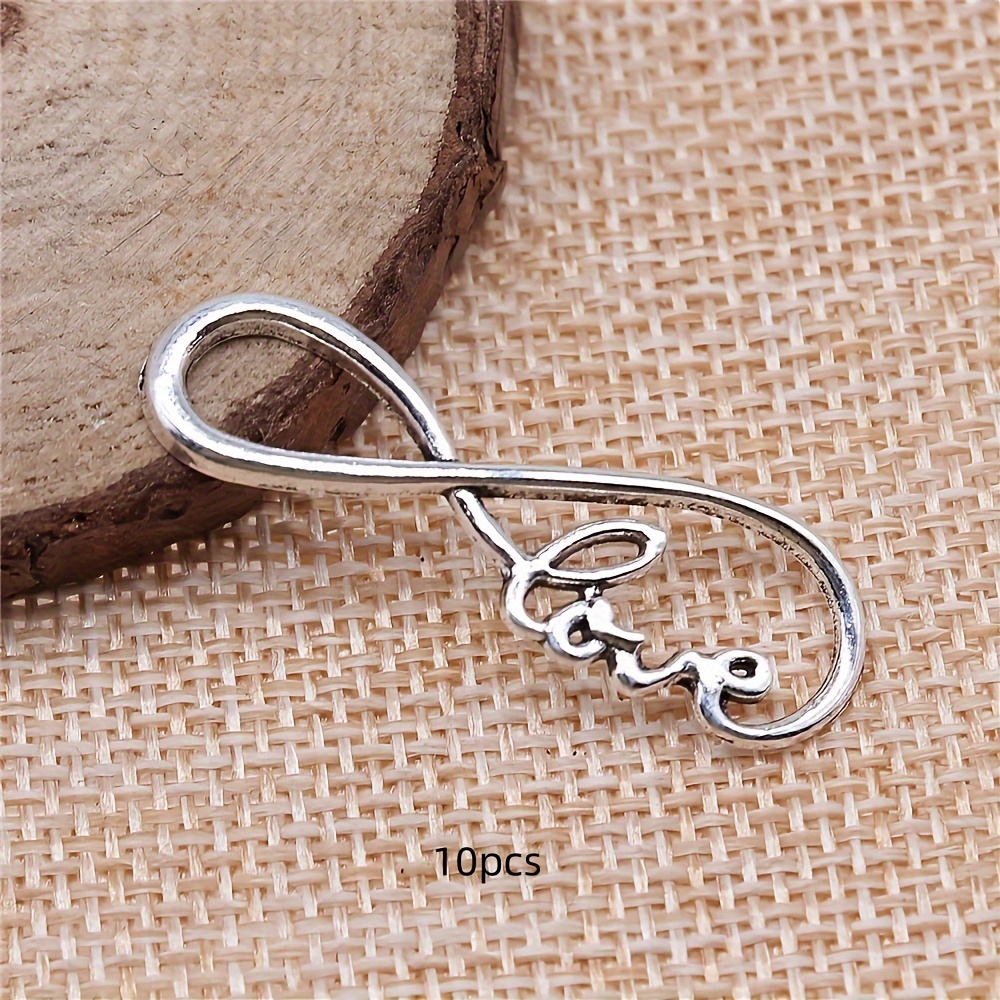 10pcs Infinity Symbol Connectors Charm Bracelet Connectors Diy Necklace Handmade Jewelry Accessories 39x15mm
