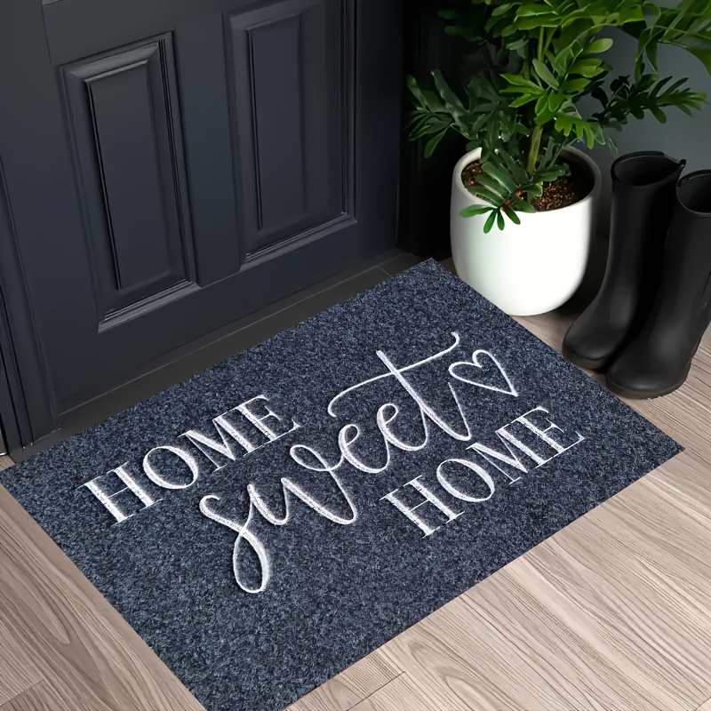TEMU 1pc Soft Machine-washable Suitable For Entryway, Kitchen, Living Room - Modern Neutral, - Mat, Holiday-friendly & Fabric, Rectangular Mat For