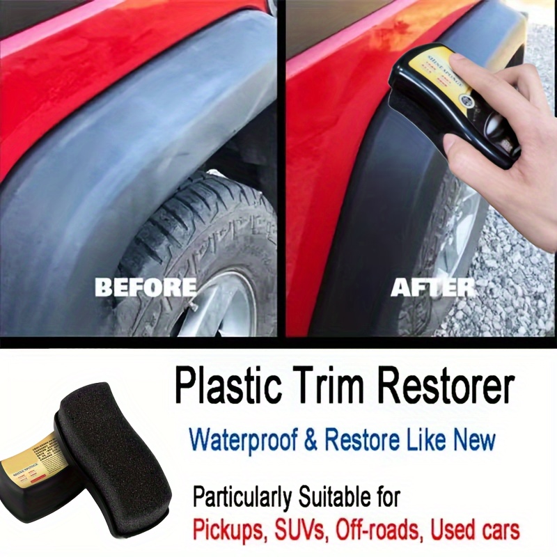 

Car Plastic Repair Agent Long Lasting Protection Repair Refurbishment Black And Bright Plastic Decoration And Rubber Care