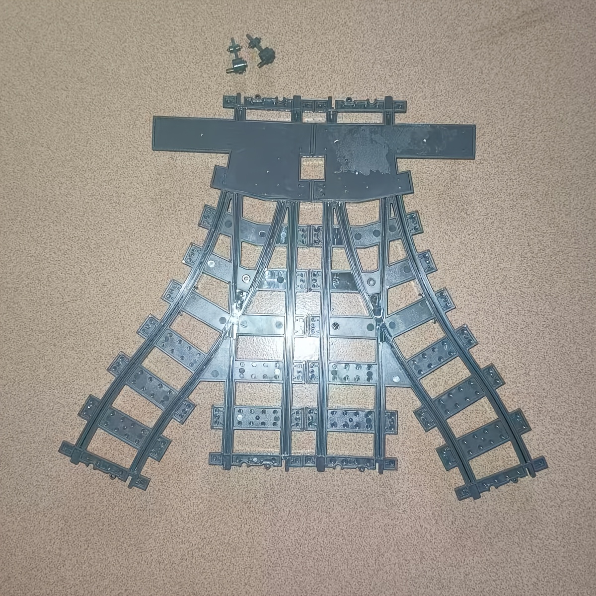 TEMU Building Blocks Railway Construction Parts Toys-train Track Toy Accessories-left Change Track- Track-straight Rail Track-halloween Christmas