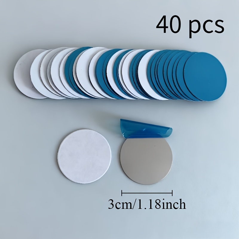 TEMU Phone Metal Plates, Round Mobile Phone Metal Plate Made Iron, Adhesive Cell Phone Case Back Magnet Stickers For , Crafts Wall, And Phone Holder