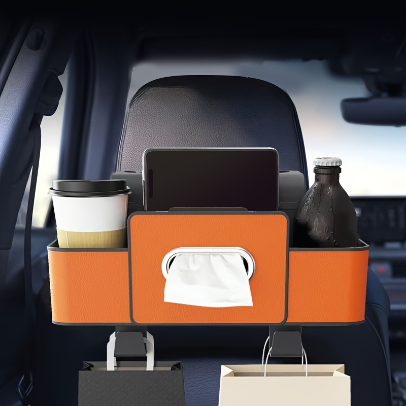 

1pc Universal Tissue , - Storage Box , Abs Vehicle Headrest Storage For And