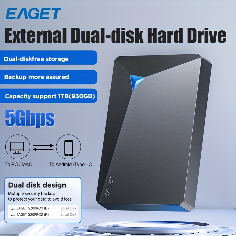 Amazon | Huante 外付けハードドライブ 1TB/500GB/120GB/80GB