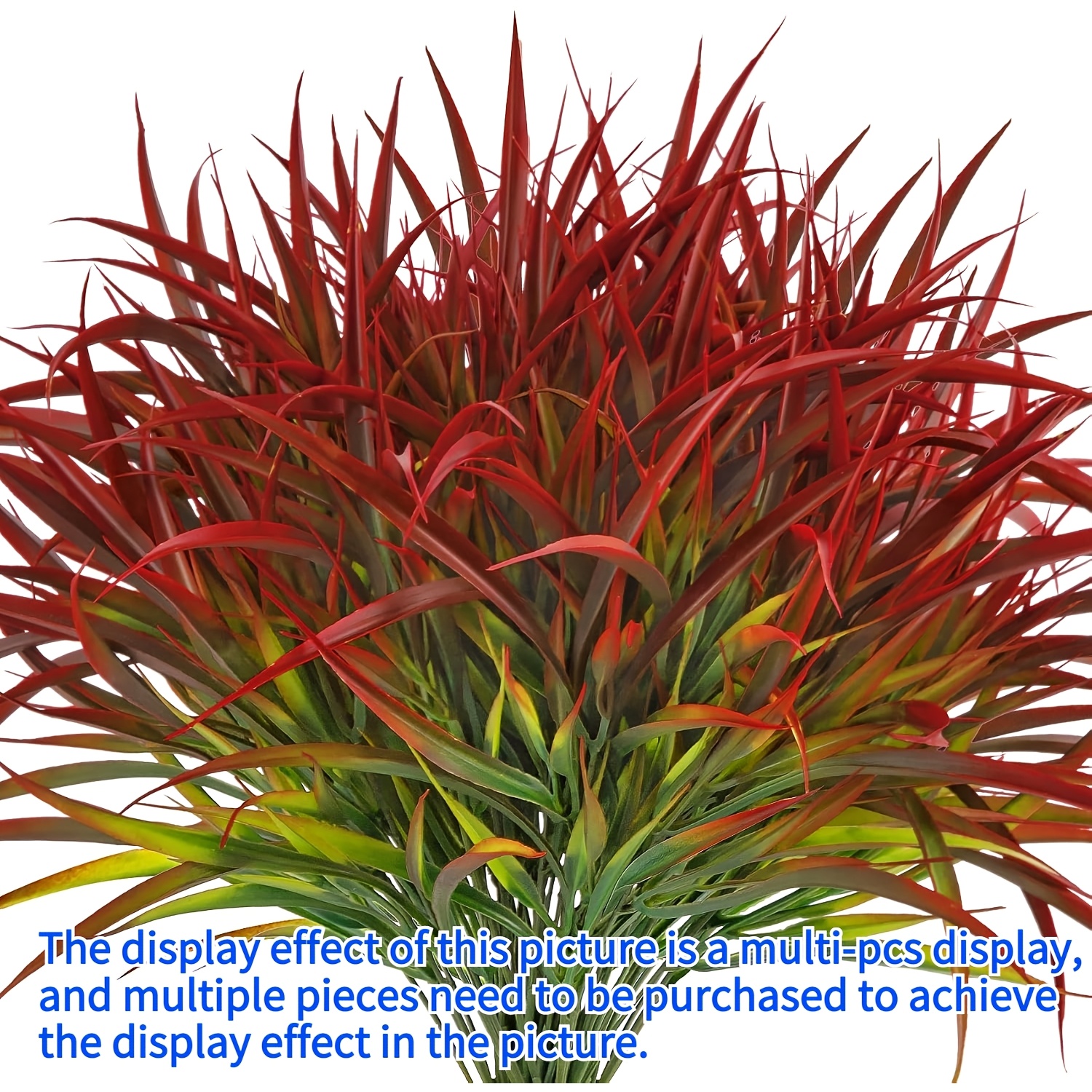 Image of 20pcs Artificial Outdoor Leaf Stems, For Outdoor Garden, Fence, And Entryway Decoration, Suitable For Gatherings Dinner Embellishments