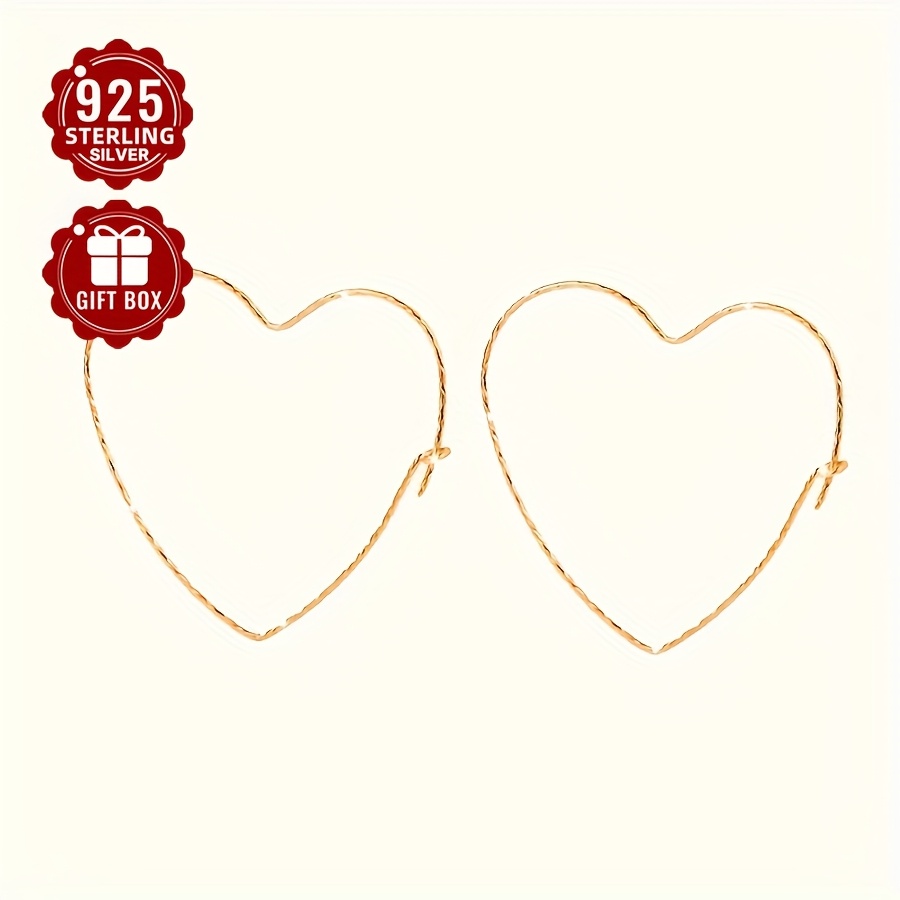 

2pcs925 Boucles d'Oreilles de Mode pour Femmes en d' Brossées à Faible en Argent Pur 925 Convient pour Mariage et Fête Style Simple et Sexy Poids Approximatif 0.95g