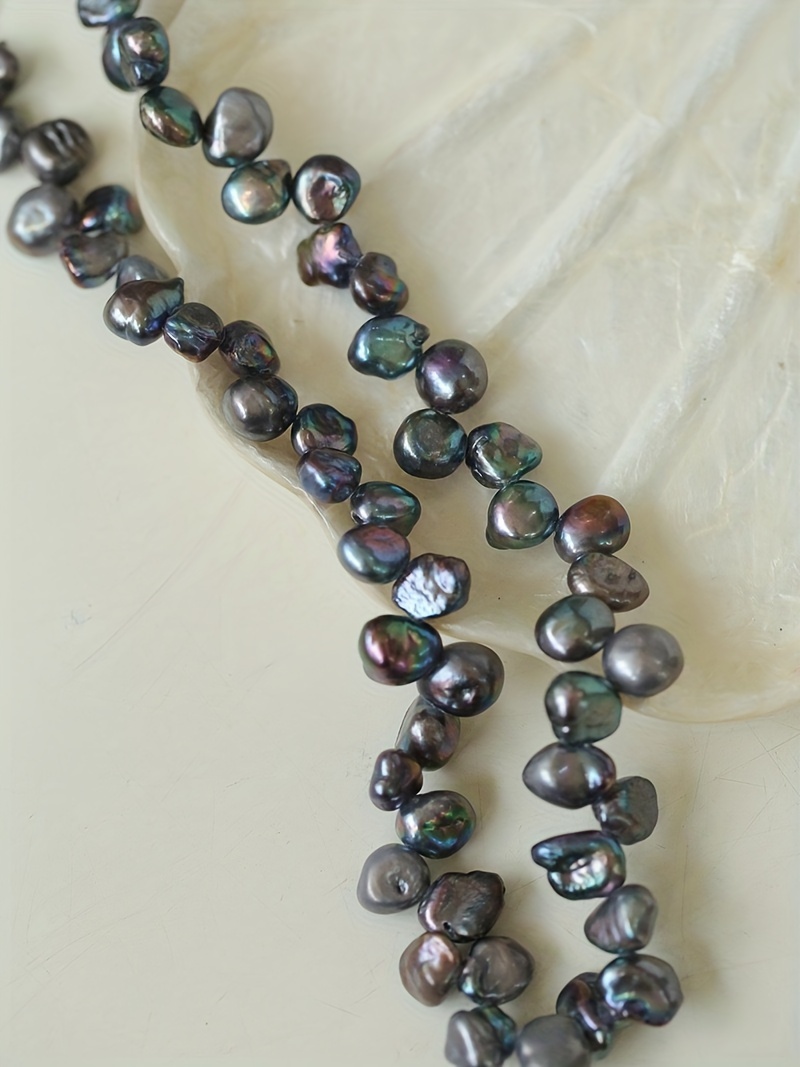 elegant gray petal pearl necklace   everyday and holiday parties no fuss no fuss details 4