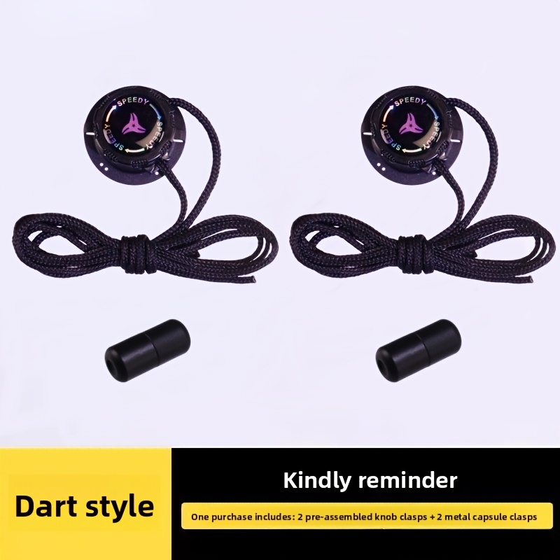 TEMU 2pcs Rotating No-tie Shoelaces, Unisex. Tightness Is Adjusted . Suitable For Sneakers. Fast Tension Adjustment, Not Easy To And Fall Off. Ideal