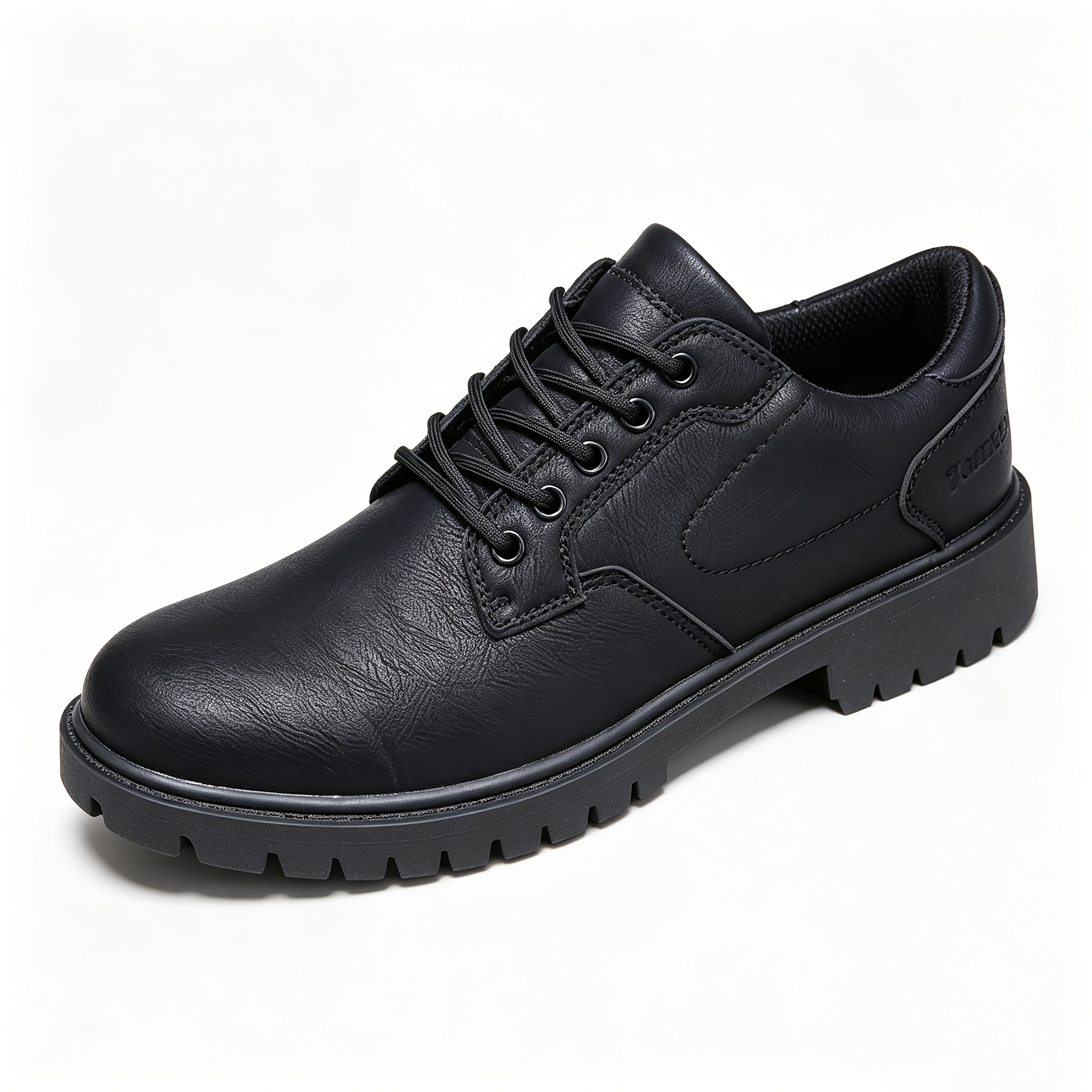 TEMU Wear-resistant Thickened Sole Short Work Boots, Vintage Boots For Outdoor And Daily