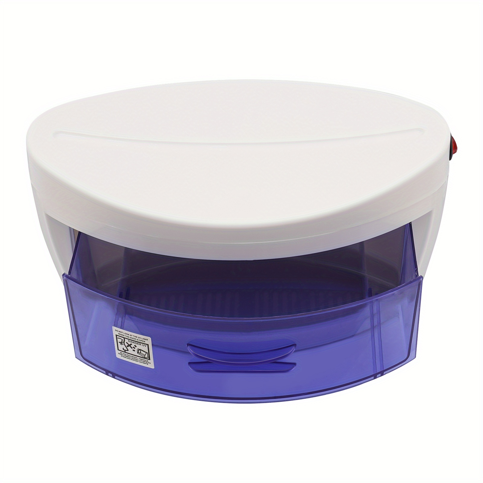 TEMU Portable Box With - & Ozone Disinfection For Nail Tools - Plug-in-free Operation, Compact Sterilizer Cabinet Suitable For Nail Salons, Pedicures