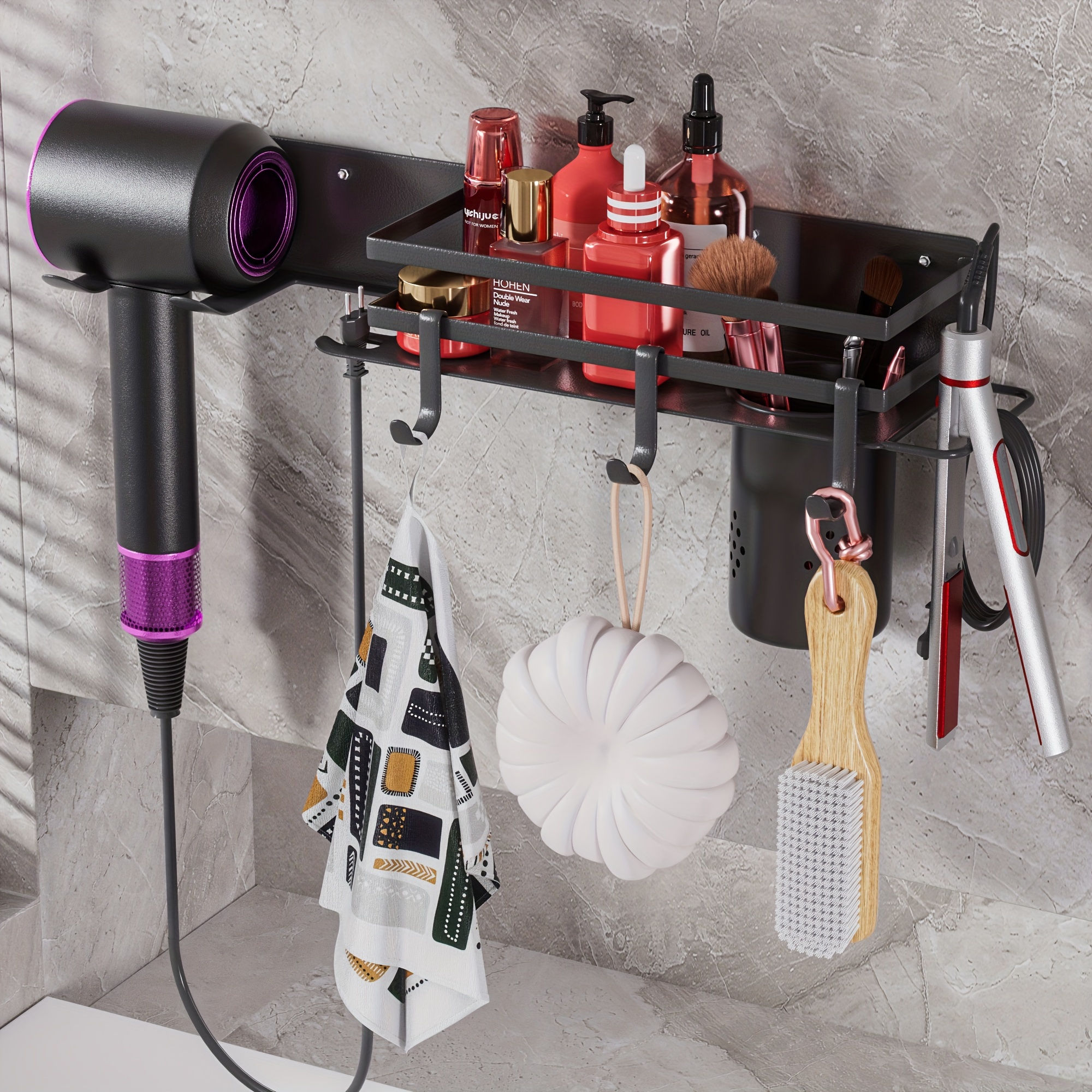 hair dryer holder curling iron holder straightener holder Temu