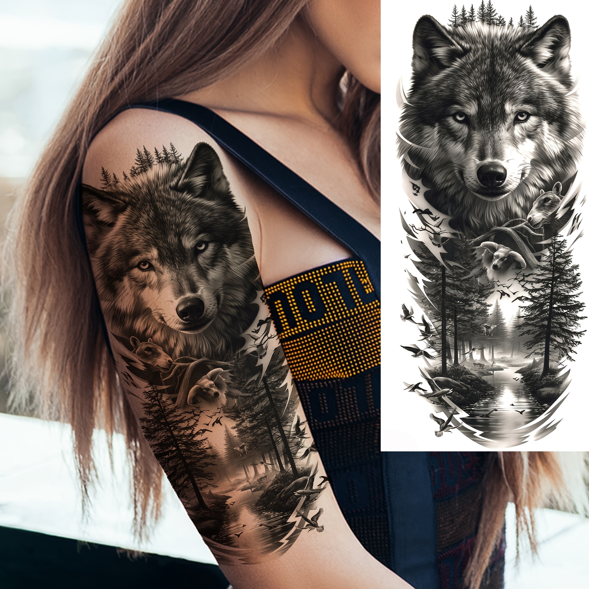 waldtattoo am handgelenk - Temu Schweiz, image size:1999x1999