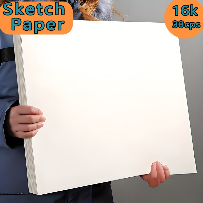 

30-piece 16k Professional Sketch Paper For Artists - Fine Texture, Ideal For Anime & Illustration, Precision Drawing Pad