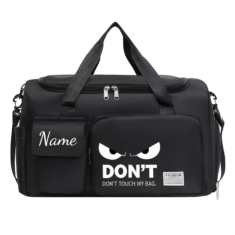 TEMU 1pc Travel Bag With " Me" Printâa Spacious, Lightweight Nylon Gym Tote/backpack, Ideal For Overnight Stays, Exercise , And Weekend Escapes.
