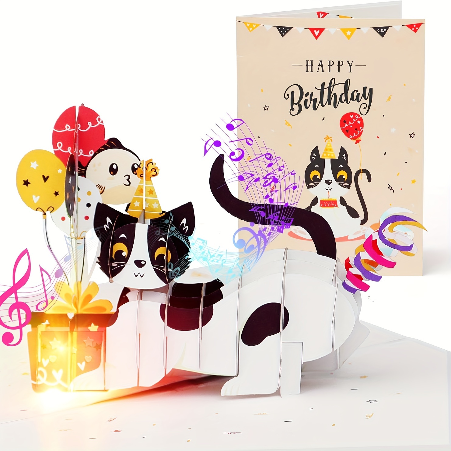 

3d Cat - Greeting For Men, Women, , & Cat
