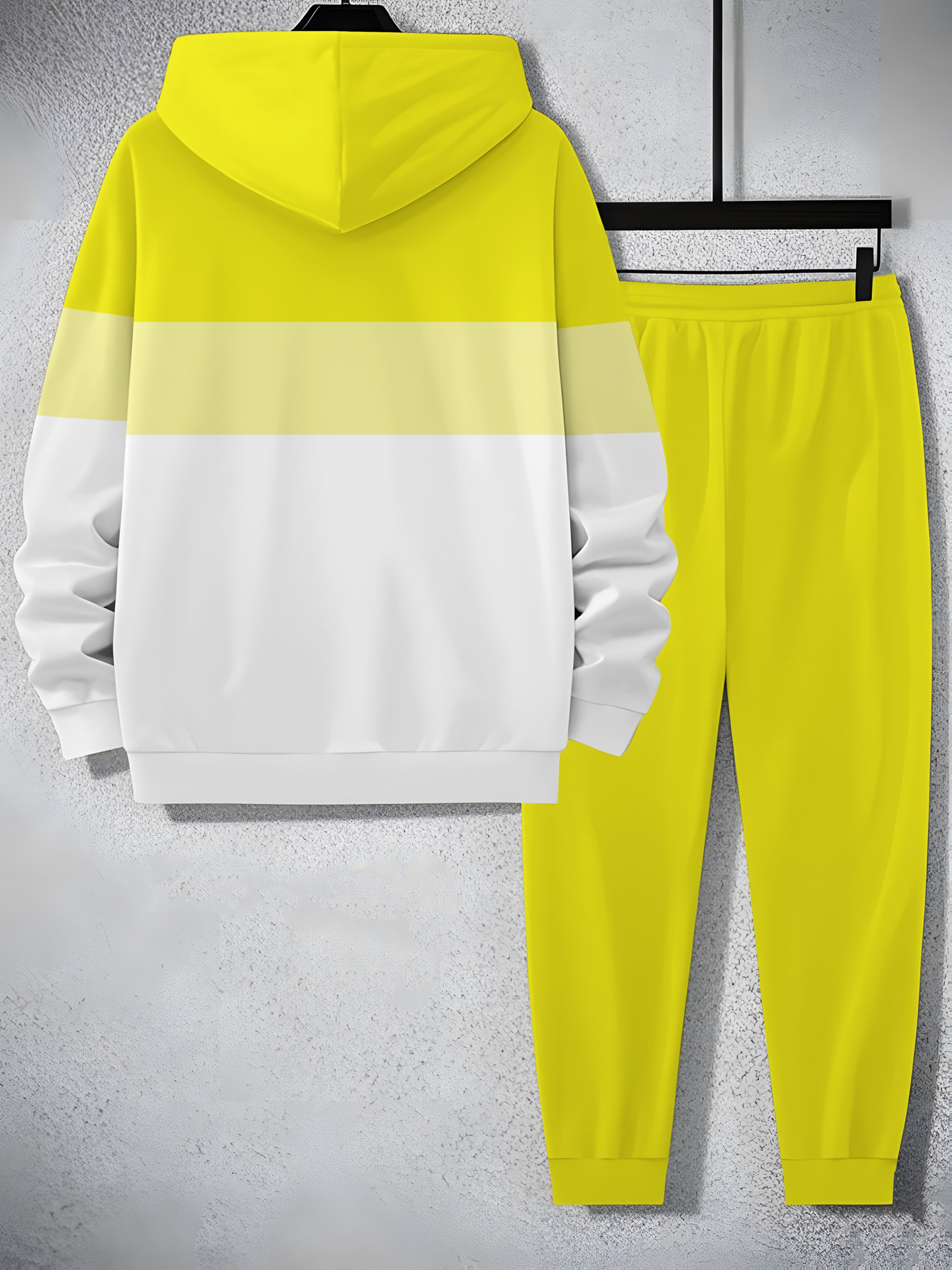   2025 mens trendy sweatshirt set two piece sweatshirt and pants sporty print elements christmas halloween special Product details 8