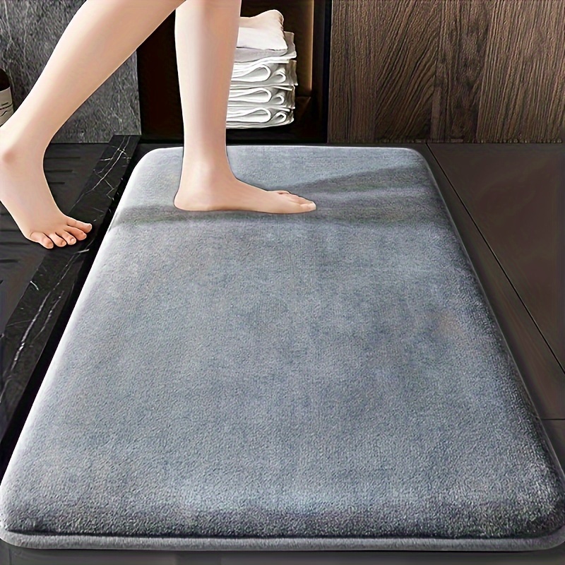 

Ultra-soft & Absorbent Bath Mat - 25d Thick, Non-slip, Washable Polyester Rug For Shower, Bathtub, And Bathroom Decor