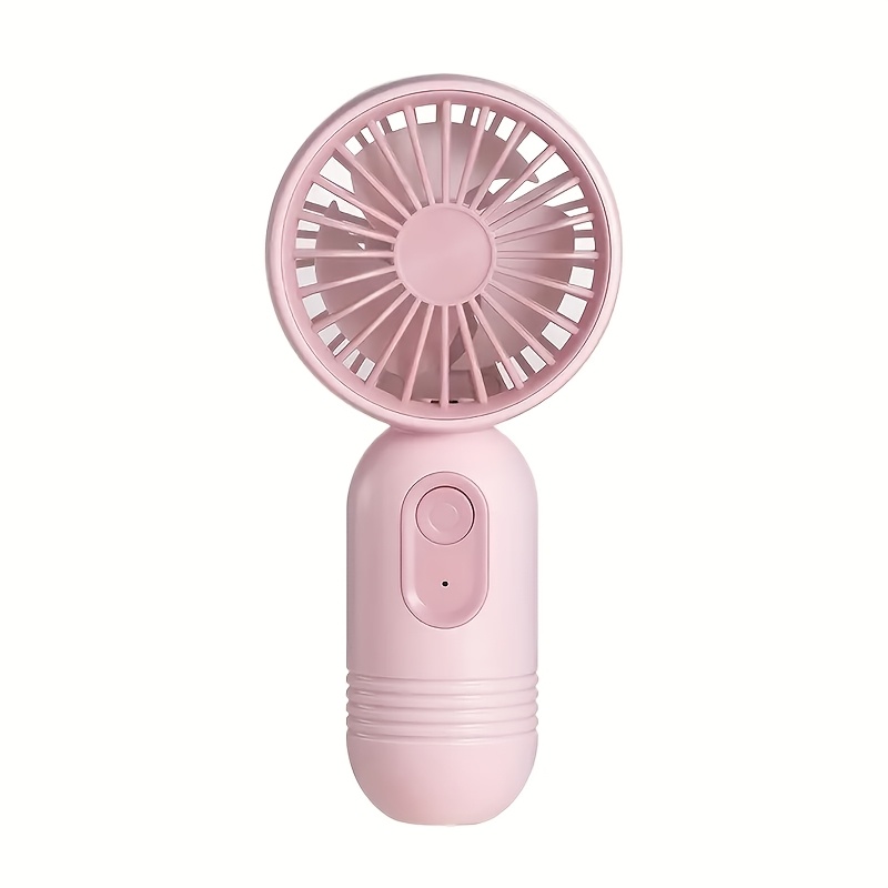A Portable Mini Handheld Fan For Travel, Charged Via Usb-c, Featuring A 500mah Lithium Battery And 3 Adjustable Speed Settings, Making It An Ideal Gift