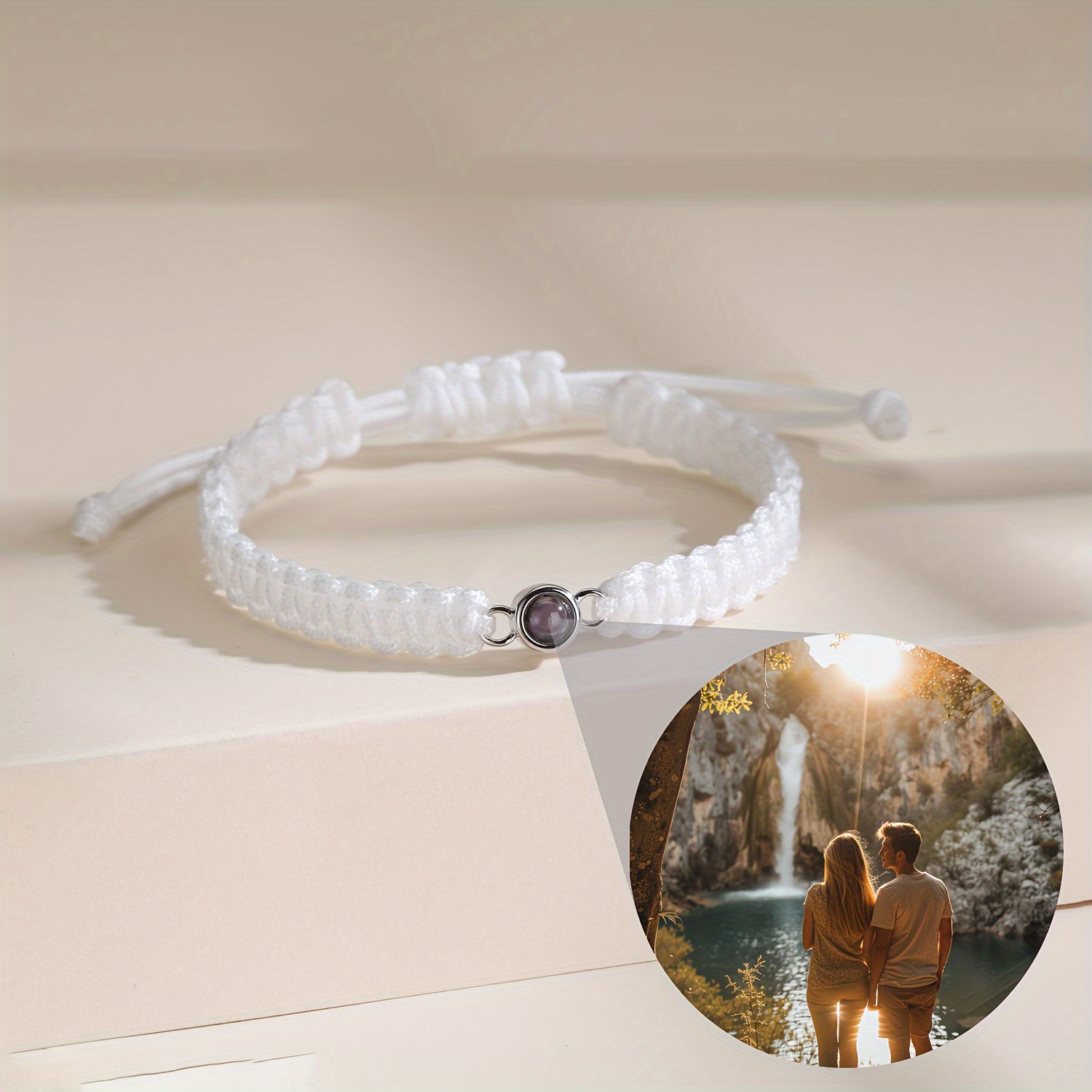 Bracciale Con Perline In Giada Naturale Con Messaggio Romantico – Regalo Per Fidanzata, Compleanno, San Valentino, Idea Regalo Personalizzata - 2
