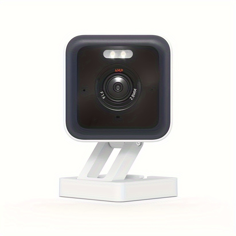 TEMU Caméra de Sécurité Wi-Fi Intérieure/Extérieure WYZE Pro 2K avec Vision en Couleur, Intelligence Artificielle Avancée, Projecteur et Sirène