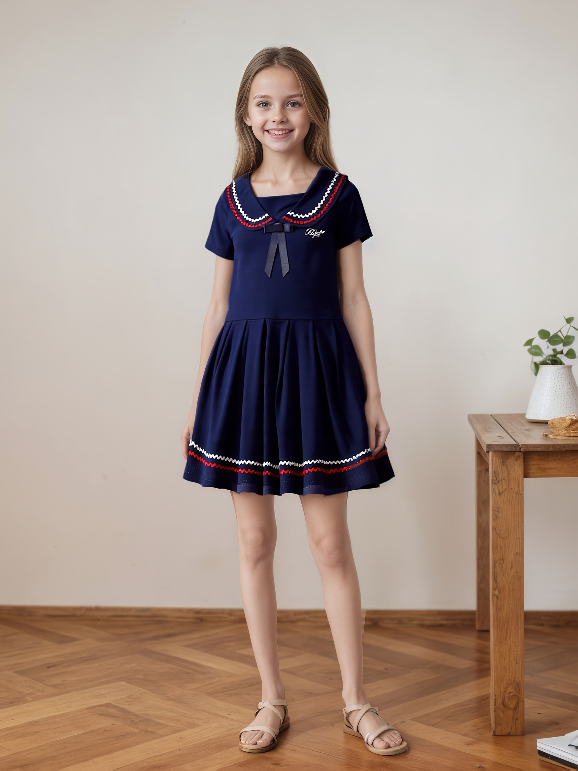 Navy Blue School Uniform Dress Oyolan Girls Japanese Anime Sailor
