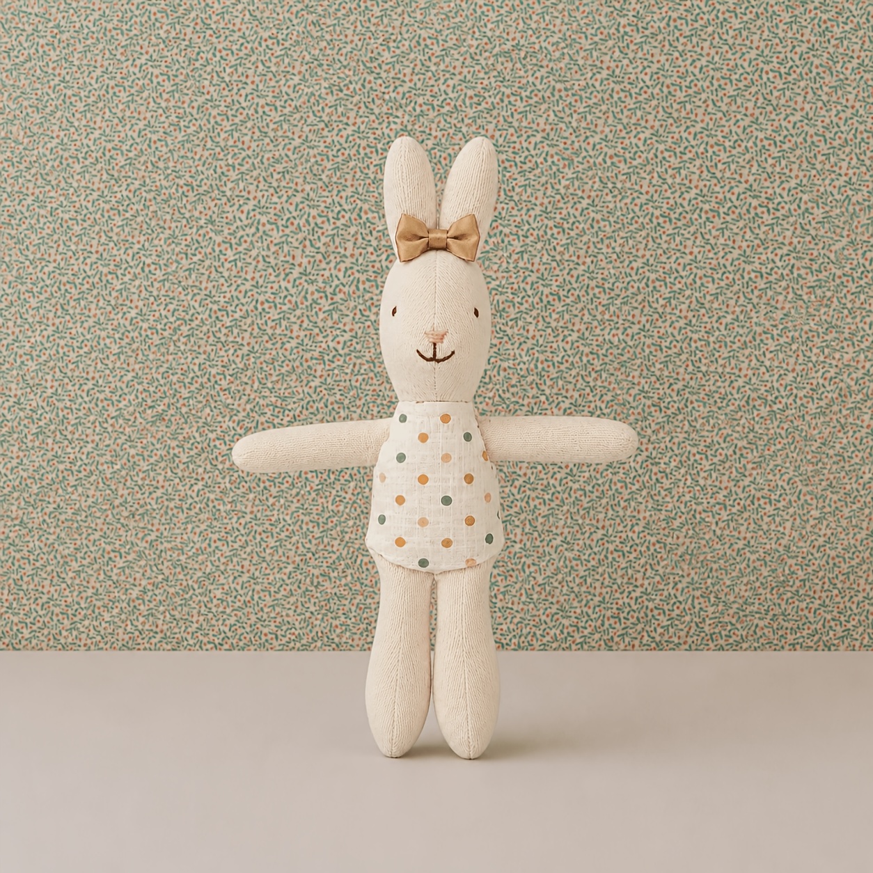 Handmade Fabric Rabbit Doll, Cute Nordic Style Puppet