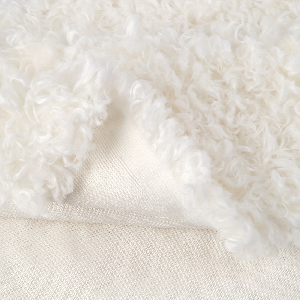 TEMU 1pc Soft Fleece Fabric 7.87x12.99inch (20x33cm) - Pre-cut Polyester For Hand Wash