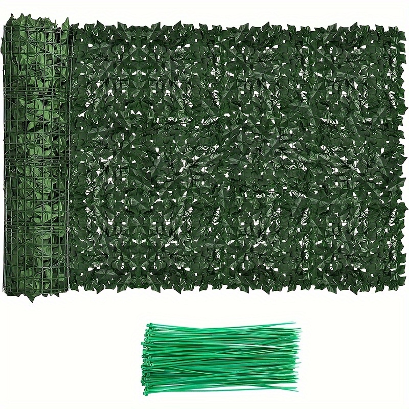 

Artificial Ivy Privacy Screen For Fence, 60x158in Strengthened Joint Prevent Leaves Falling Off, Faux Hedge Panels Greenery Vines, Decorative Fence For Outdoor Garden