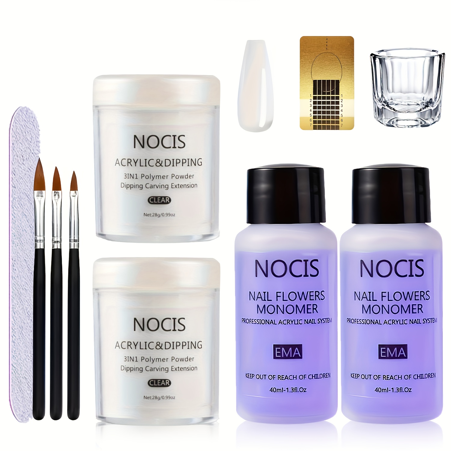 

Nocis Kit, 2pcs 28g/0.99oz Clear And 2 Bottles Of Set Beginner Kit