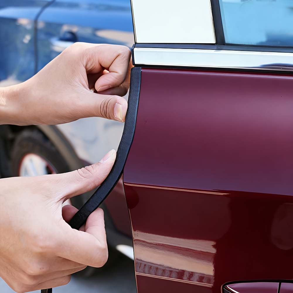 U formos krašto atsparumo smūgiams sandarinimo juostelė, 11,99 metro / 472,44 colio, juoda automobilio durų krašto apsauga nuo įbrėžimų, universalus automobilių durų sandariklis ir atsparumo smūgiams juostelė su plienine apdaila, U formos juoda, krašto dekoratyvinė guma, triukšmą mažinanti ir dulkių
