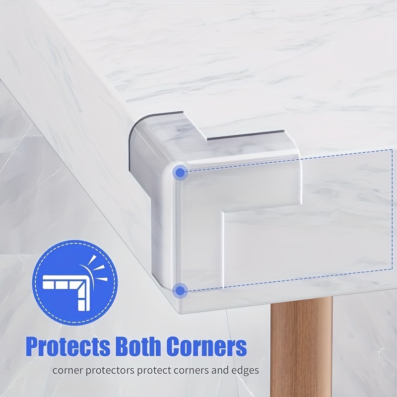 Lot De 8 Protections D'Angle Transparentes Pour Enfants – Forme L, Anti-Chocs, Pour Coins De Meubles - 2
