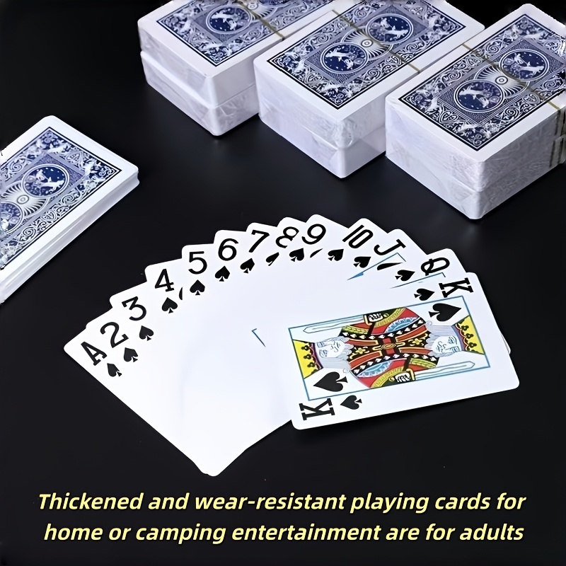 Thickened Wear-Resistant Adult Paper Playing Cards, One Deck