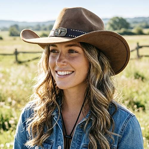 1pc vintage western cowboy hat men women easy suede velvet wide brim cowboy hat adjustable rope retro exquisite carved rivet inlaid belt accessory for party role playing prom