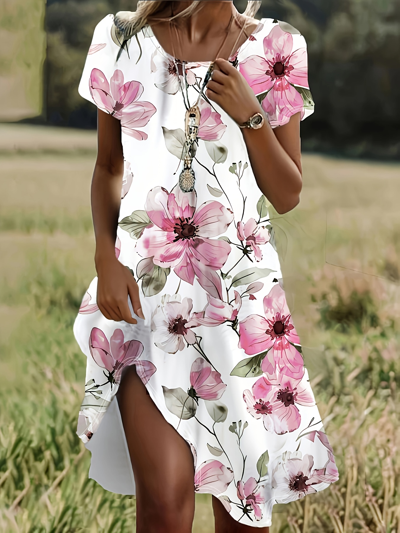 short sleeve summer dresses sold on Temu United States