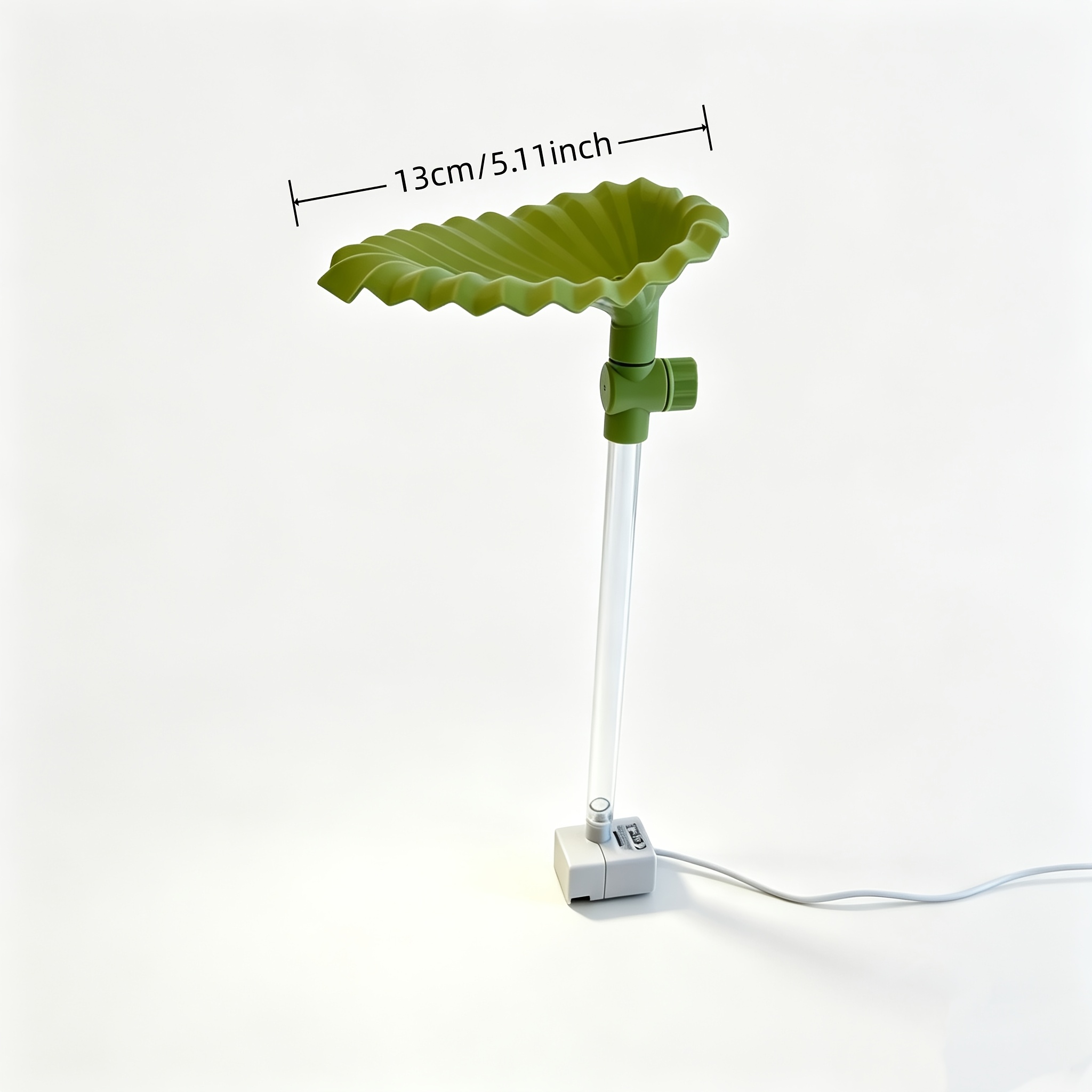 TEMU Usb Bath Fountain Courtyard Bird Bath Pond Set (water Pump And Bio- Leaf Sprinkler Head And Adjustment Knob And Transparent Tube) Silent Water