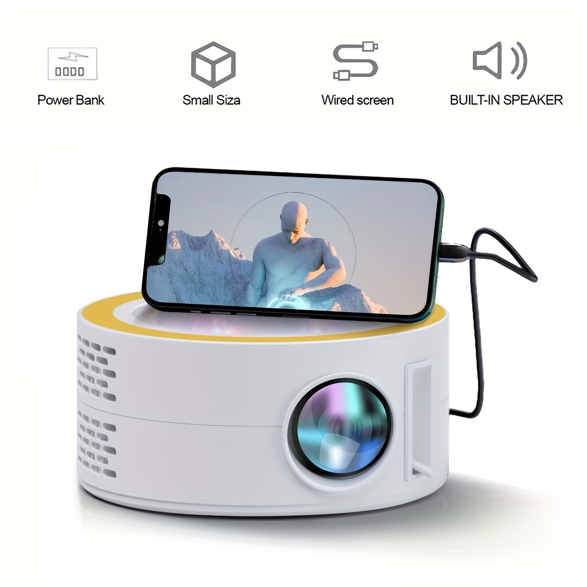 Yersida A30c Wifi Mini Proyector Smart Tv Portátil Cine En - Temu