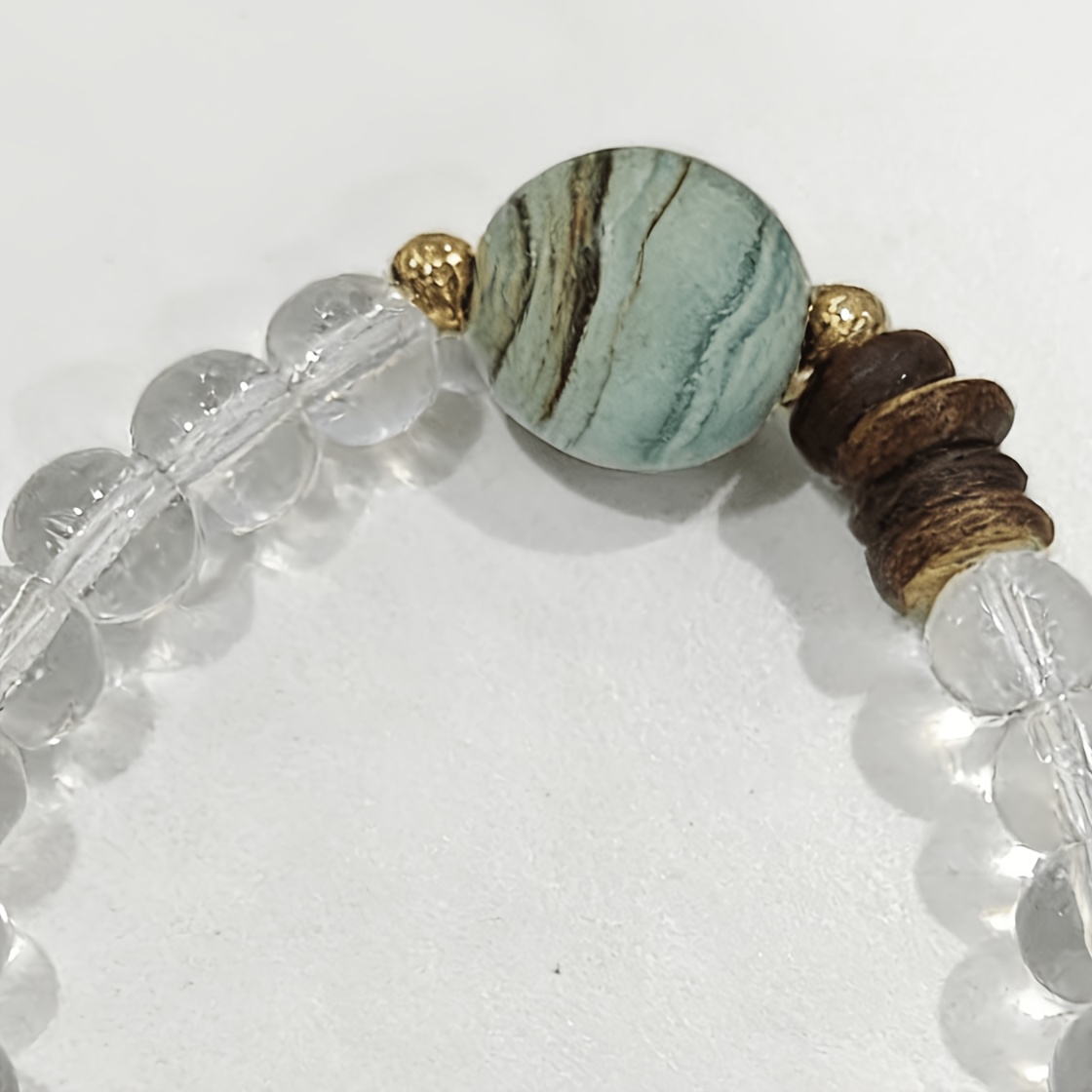 Imitation Natural Clear Bohemian Bracelet, Retro Design