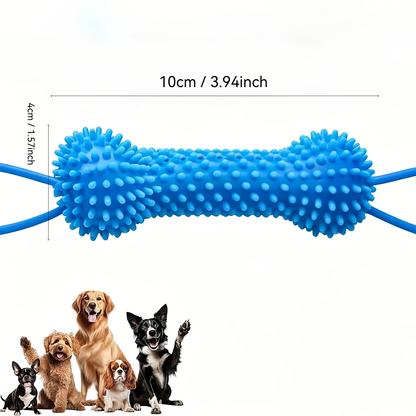 TEMU Dental Tools, Dog Dental Chew Toy, Brushing Teeth, Chew And Dental Toy, Suitable Small, Medium, And Large Dog Breeds (blue)