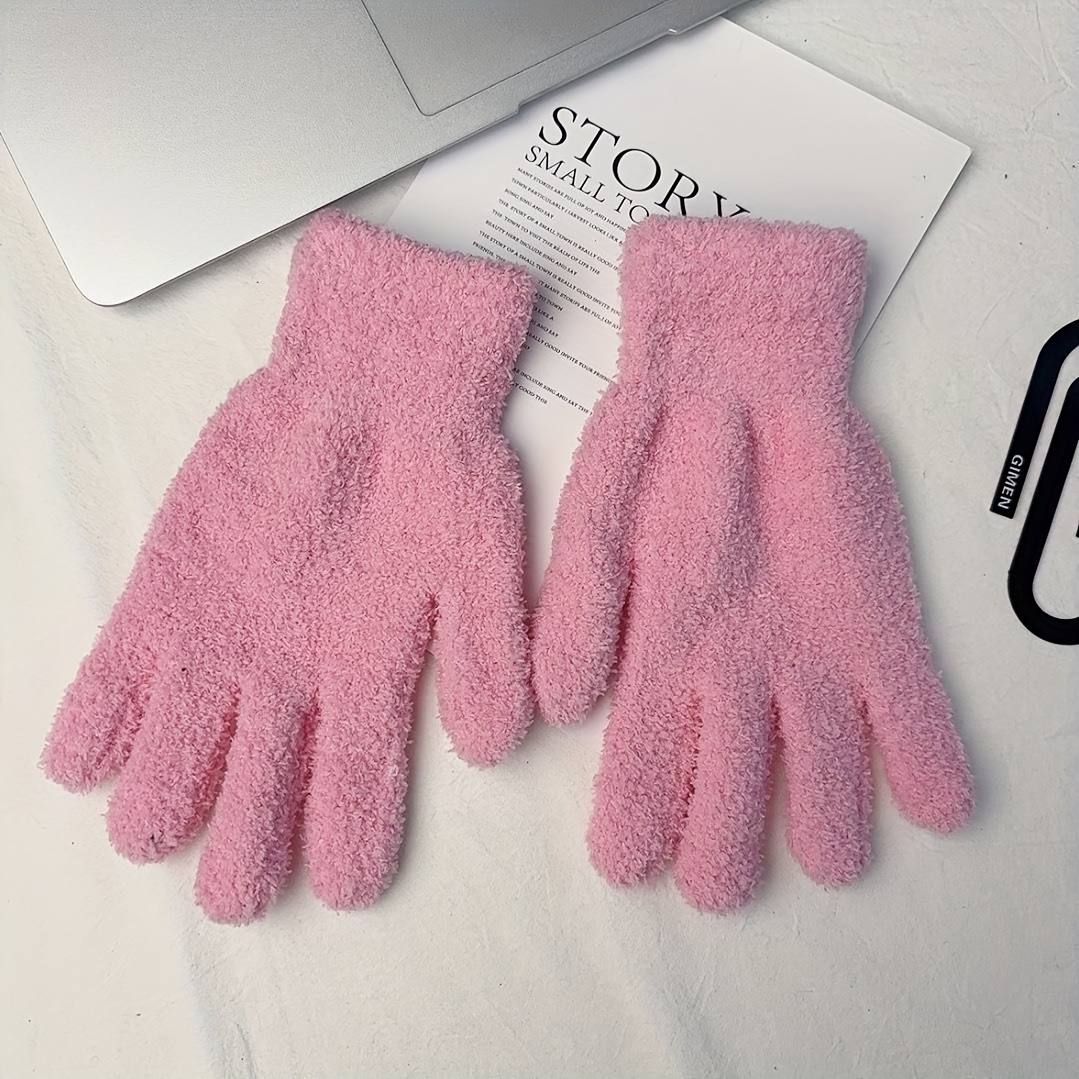 TEMU Juego de 2 guantes de microfibra para quitar el polvo - Hechos de vellón de coral, flexibles y ligeros para una limpieza de vehículos, barcos,