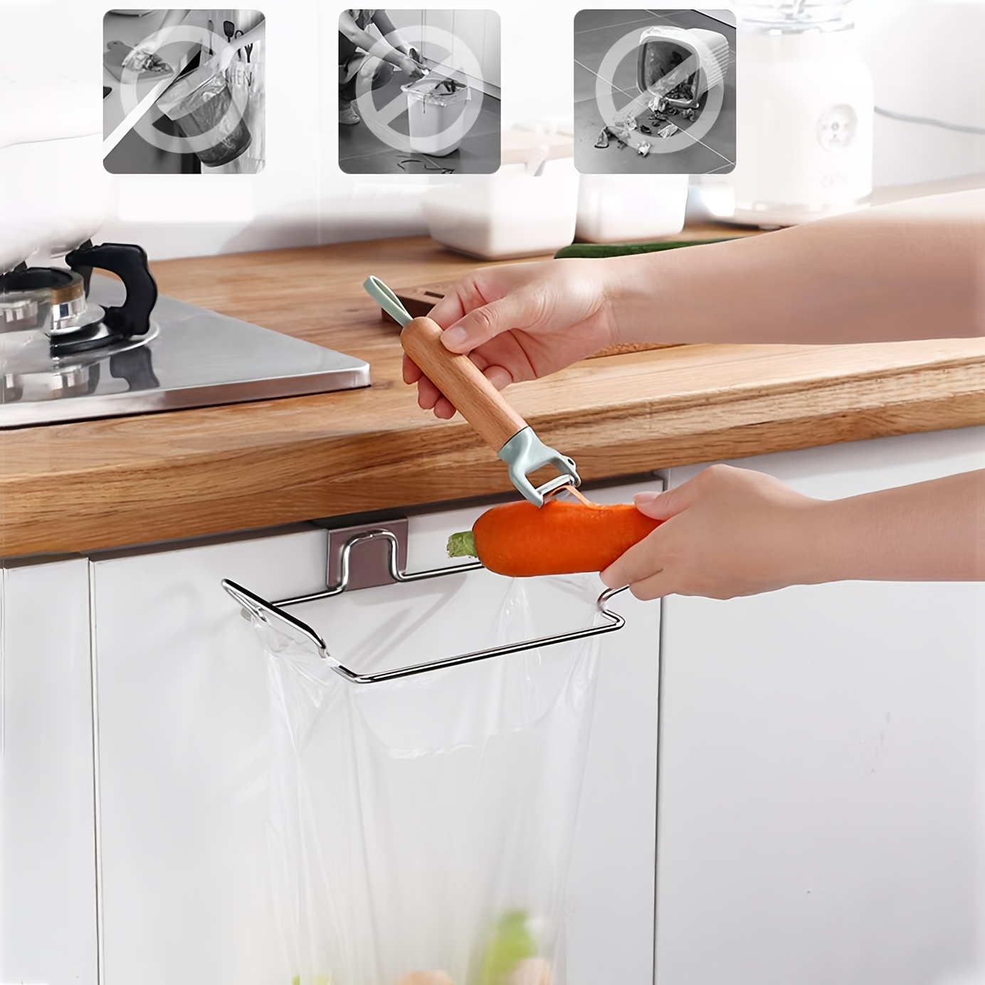 

Organizer, -saving Trash Bag , , Metal For