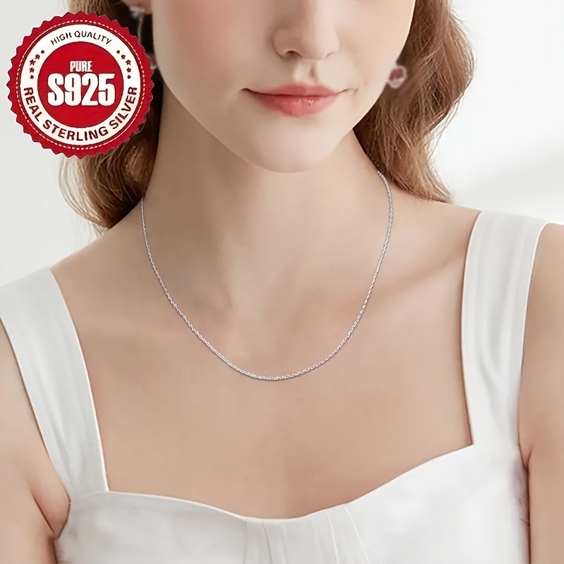 

925 Necklace For Women 1.2mm Necklace Upgraded - & - 16/18//