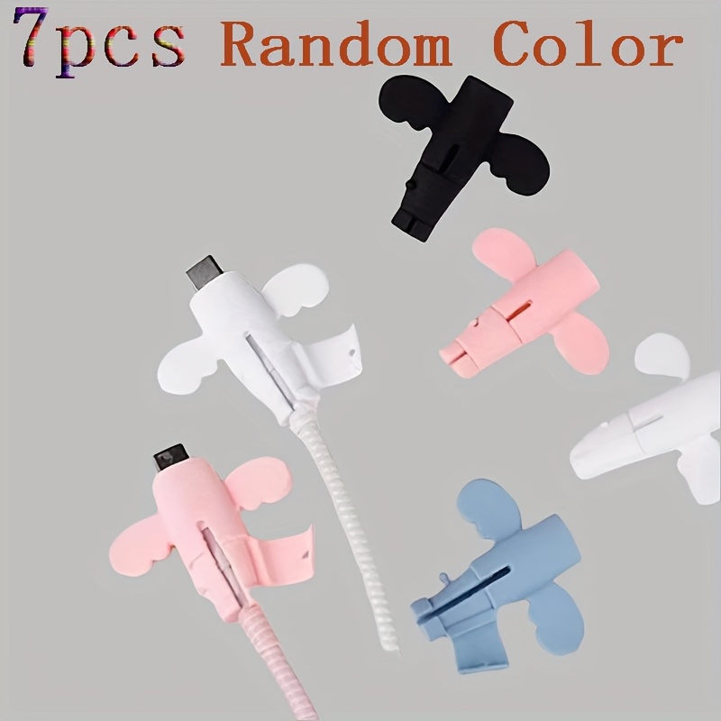 4pcs/7pcs/11pcs Color Random Data Cable Protective Case Anti-break Bite Line Suitable For For Universal Protective Lin