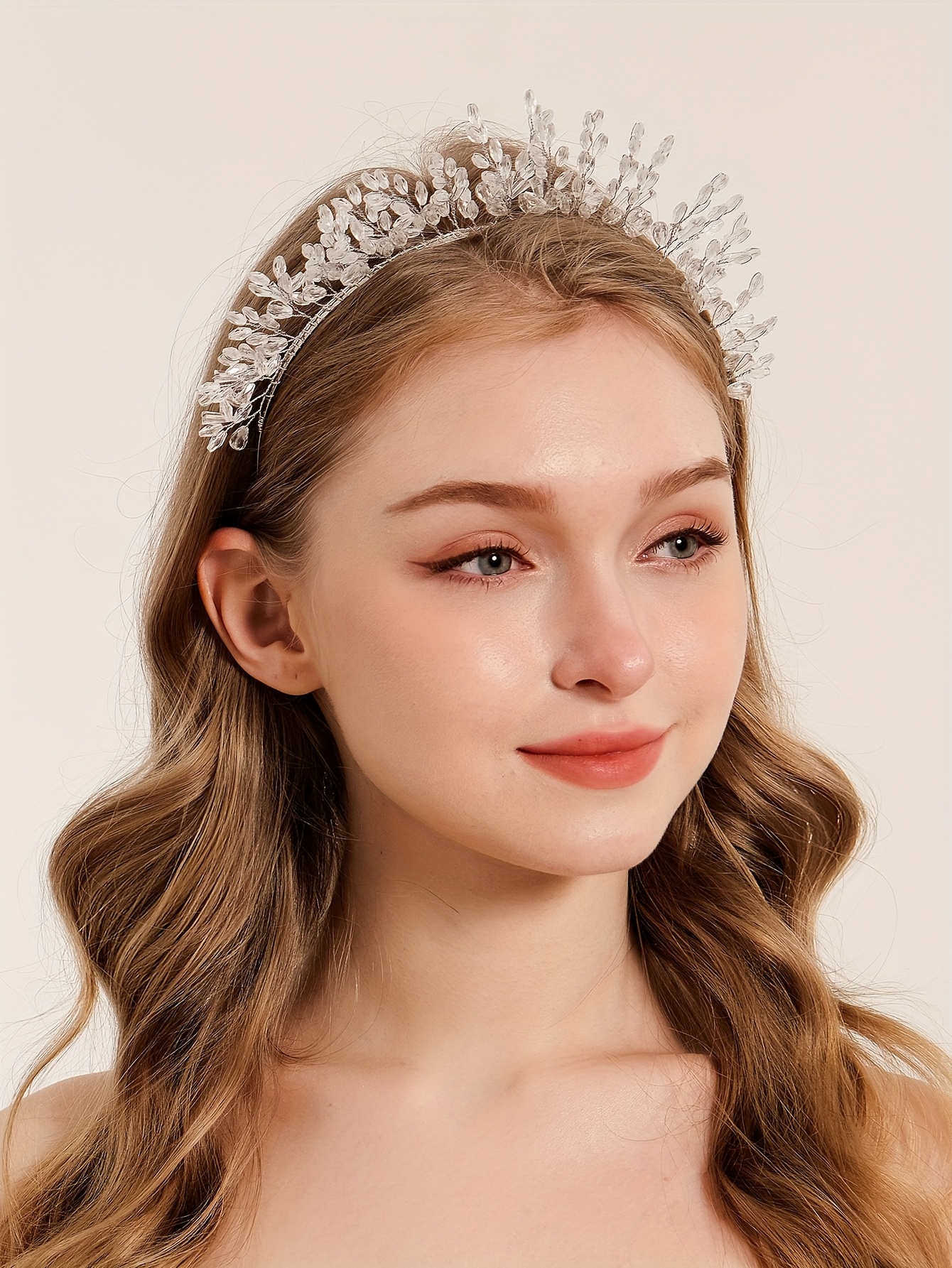luxurious handmade crystal bead headband a versatile - Temu  display picture 3